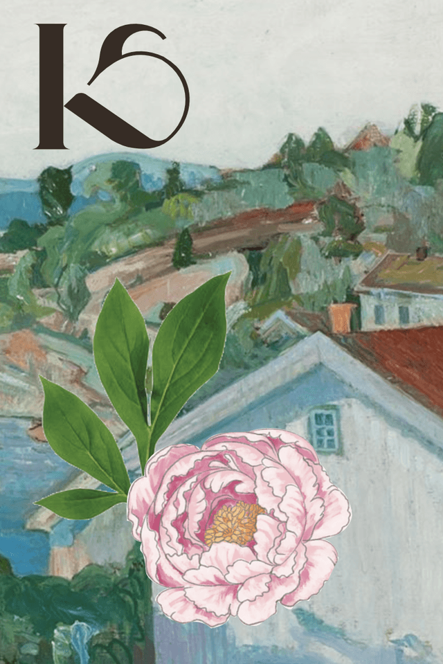 Bryllupslogo og bilde av hvor bryllupet finner sted